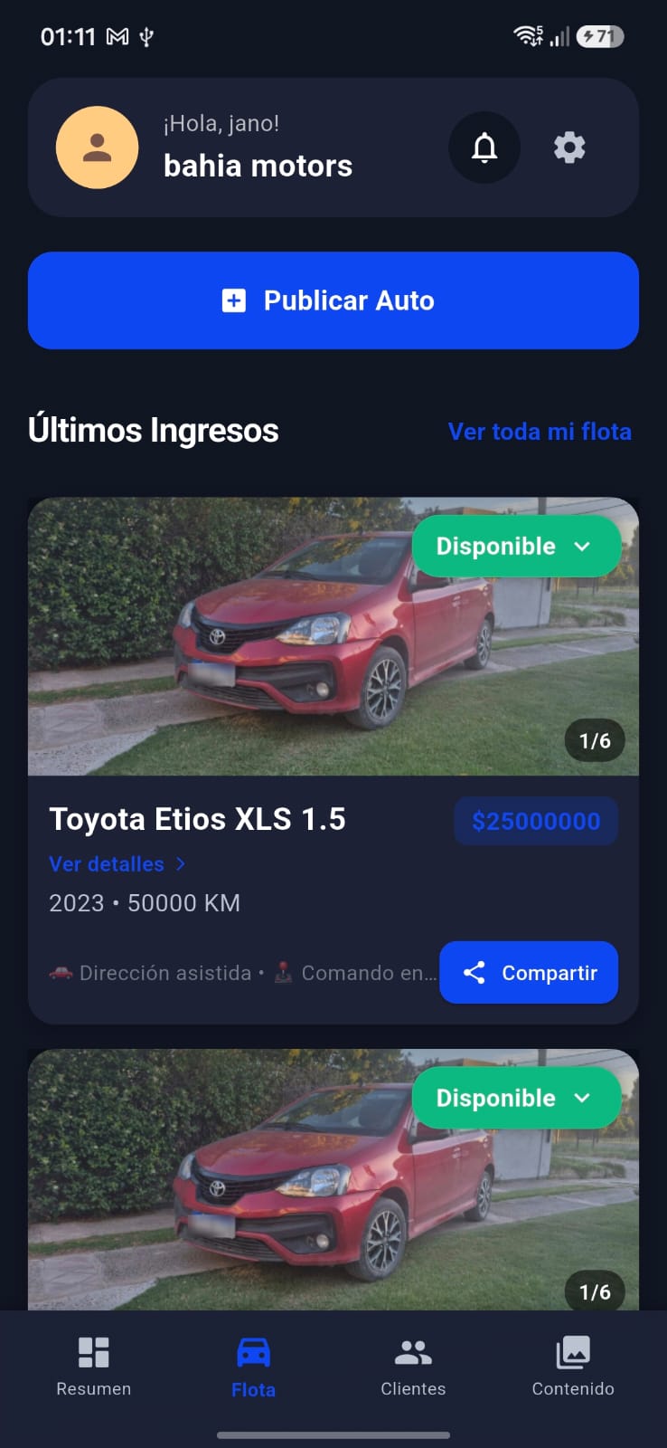 Inventario en App SmartFlota